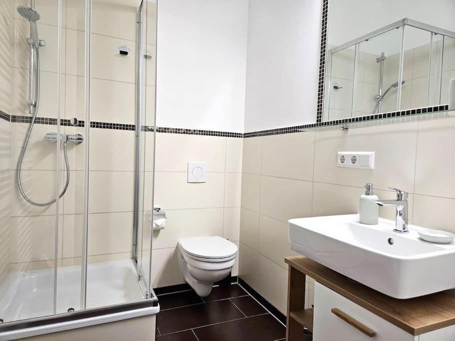 Zentrales 2 Raum Apartment Drážďany Exteriér fotografie